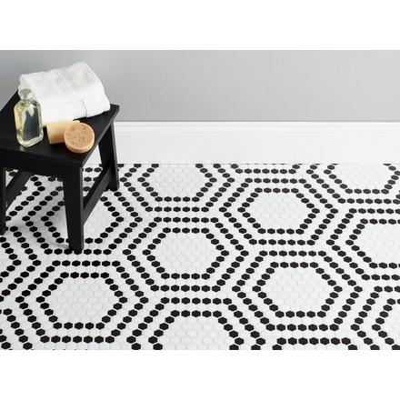 Bistro Hexagon Porcelain Mosaic Bistro Hexagon Porcelain Mosaic