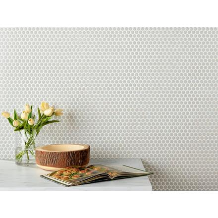 Aloe Penny Mixed Finish Porcelain Mosaic Aloe Penny Mixed Finish Porcelain Mosaic