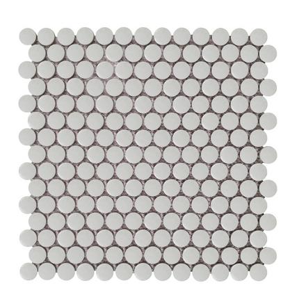 Cashmere Mixed Finish Porcelain Penny Mosaic Cashmere Mixed Finish Porcelain Penny Mosaic
