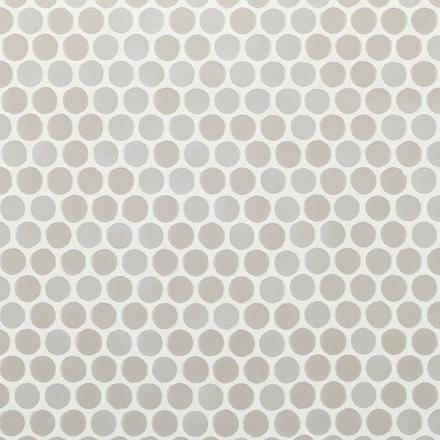 Cashmere Mixed Finish Porcelain Penny Mosaic Cashmere Mixed Finish Porcelain Penny Mosaic