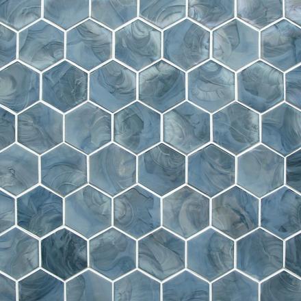 Stella Hexagon Hot Glass Mosaic Stella Hexagon Hot Glass Mosaic