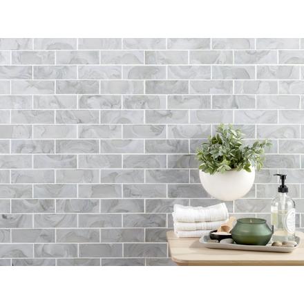 Grayson Brick Linear Glass Mosaic Grayson Brick Linear Glass Mosaic
