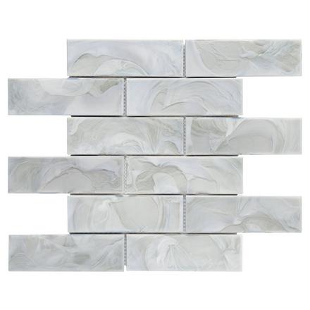 Grayson Brick Linear Glass Mosaic Grayson Brick Linear Glass Mosaic