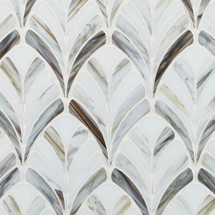 Kensington Plume Hot Glass Mosaic Kensington Plume Hot Glass Mosaic