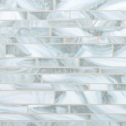 Andes Silver Linear Glass Tile Andes Silver Linear Glass Tile
