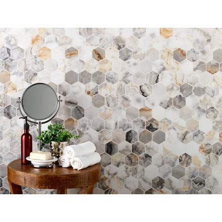 Gianni Griggio Hexagon Porcelain Mosaic Gianni Griggio Hexagon Porcelain Mosaic