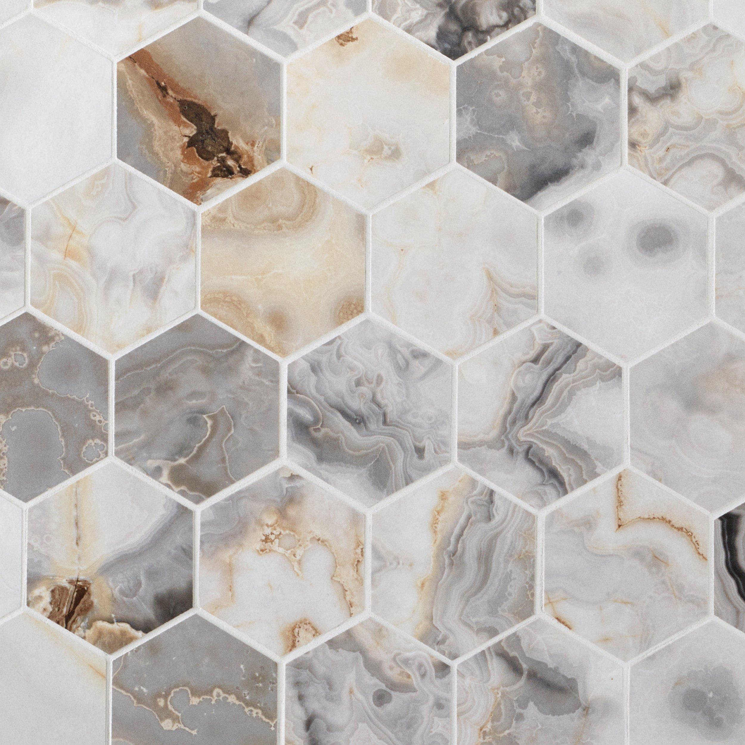 Gianni Griggio Hexagon Porcelain Mosaic