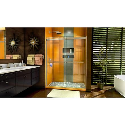 Sapphire Brushed Nickel Bypass Shower Door Sapphire Brushed Nickel Bypass Shower Door