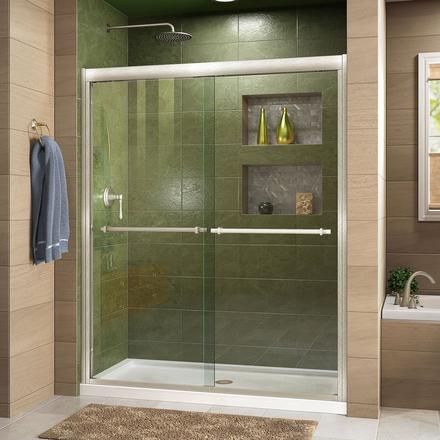 Duet Brushed Nickel Bypass Shower Door Duet Brushed Nickel Bypass Shower Door