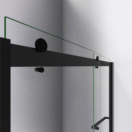 Sapphire Matte Black Bypass Shower Door Sapphire Matte Black Bypass Shower Door