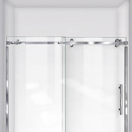 Enigma Sky Stainless Steel Frameless Sliding Shower Door Enigma Sky Stainless Steel Frameless Sliding Shower Door