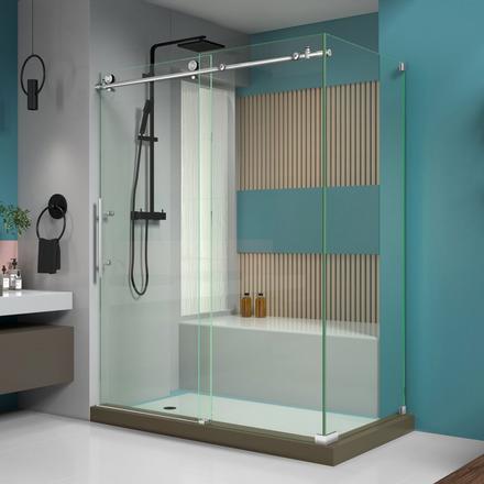 Enigma-X Stainless Steel Frameless Sliding Shower Door Enigma-X Stainless Steel Frameless Sliding Shower Door