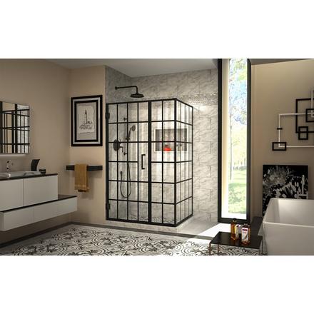 Unidoor Toulon Matte Black Enclosure Shower Door Unidoor Toulon Matte Black Enclosure Shower Door