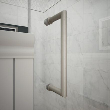 Unidoor Plus Brushed Nickel Hinged Shower Door Unidoor Plus Brushed Nickel Hinged Shower Door