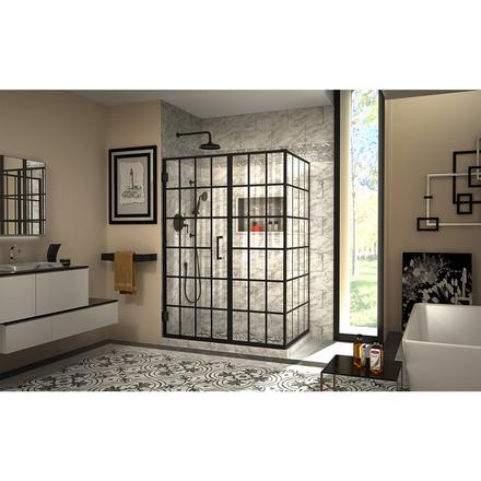 Unidoor Toulon Matte Black Enclosure Shower Door Unidoor Toulon Matte Black Enclosure Shower Door