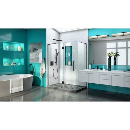 Quatra Plus Matte Black Enclosure Shower Door Quatra Plus Matte Black Enclosure Shower Door