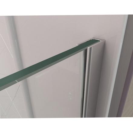 Linea Brushed Nickel Panel Shower Door Linea Brushed Nickel Panel Shower Door