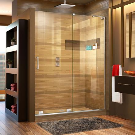 Mirage-X Chrome Frameless Sliding Shower Door Mirage-X Chrome Frameless Sliding Shower Door