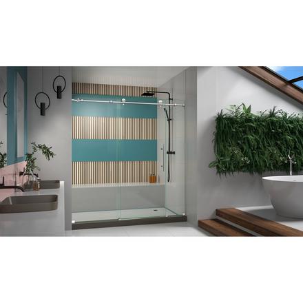 Enigma-X Stainless Steel Frameless Sliding Shower Door Enigma-X Stainless Steel Frameless Sliding Shower Door