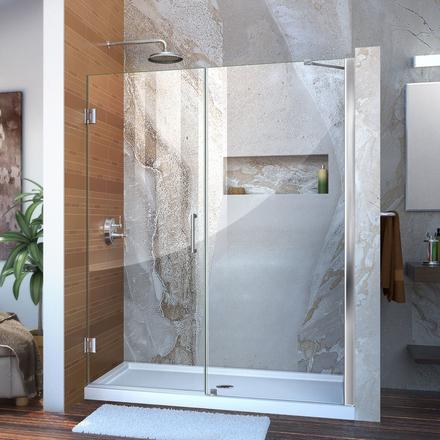 Unidoor Chrome Hinged Shower Door Unidoor Chrome Hinged Shower Door