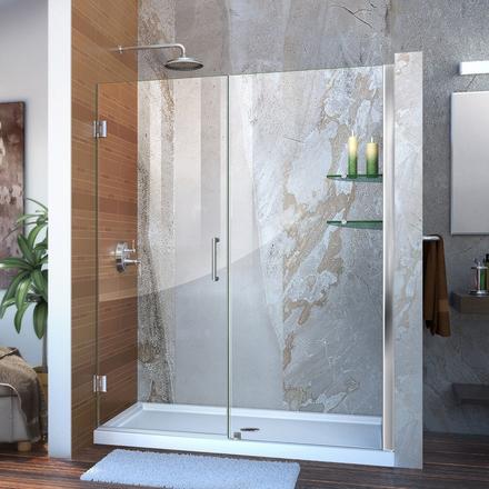 Unidoor Chrome Hinged Shower Door Unidoor Chrome Hinged Shower Door