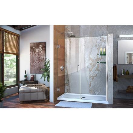 Unidoor Chrome Hinged Shower Door Unidoor Chrome Hinged Shower Door