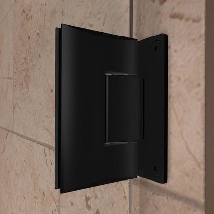 Unidoor Matte Black Hinged Shower Door Unidoor Matte Black Hinged Shower Door