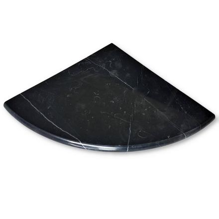 Sable Black Marble Corner Shelf Sable Black Marble Corner Shelf