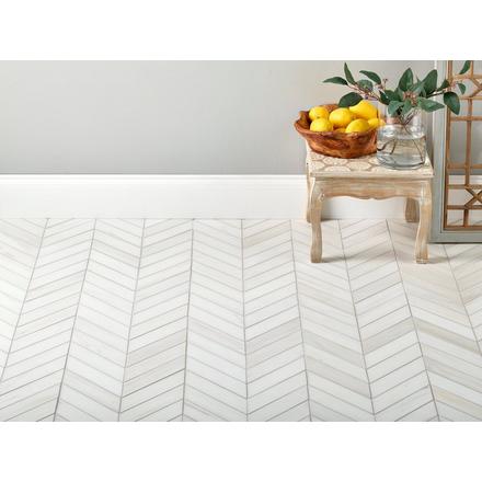 Dolomite Chevron Marble Honed Mosaic Dolomite Chevron Marble Honed Mosaic