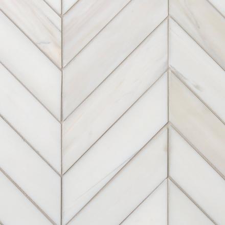 Dolomite Chevron Marble Honed Mosaic Dolomite Chevron Marble Honed Mosaic