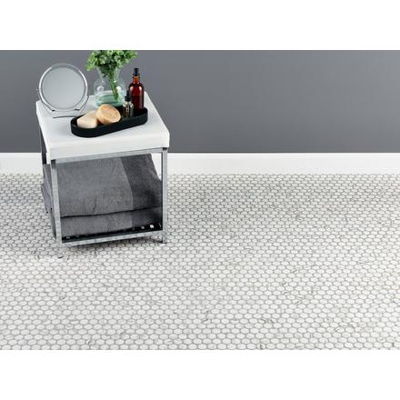 Carrara Catalina 1 in. Penny Porcelain Mosaic Carrara Catalina 1 in. Penny Porcelain Mosaic