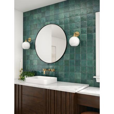 Zellige Verde Glossy Ceramic Tile Zellige Verde Glossy Ceramic Tile