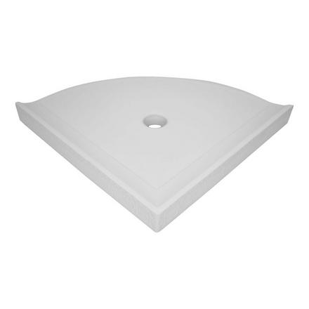 Bright White Matte Corner Shelf Bright White Matte Corner Shelf