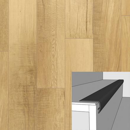 New Castle Chester 94in. Vinyl Overlapping Stairnose New Castle Chester 94in. Vinyl Overlapping Stairnose