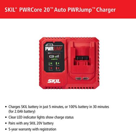 Skil PWR CORE 20 Auto PWR JUMP Charger Skil PWR CORE 20 Auto PWR JUMP Charger