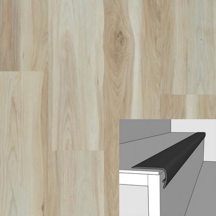 Sonora Valley 94in. Vinyl Overlapping Stair Nose Sonora Valley 94in. Vinyl Overlapping Stair Nose