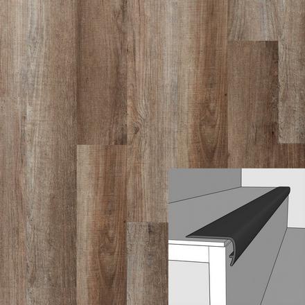 Astoria 94in. Vinyl Overlapping Stairnose Astoria 94in. Vinyl Overlapping Stairnose