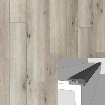 Bergen Bend 94in. Laminate Overlapping Stair Nose Bergen Bend 94in. Laminate Overlapping Stair Nose