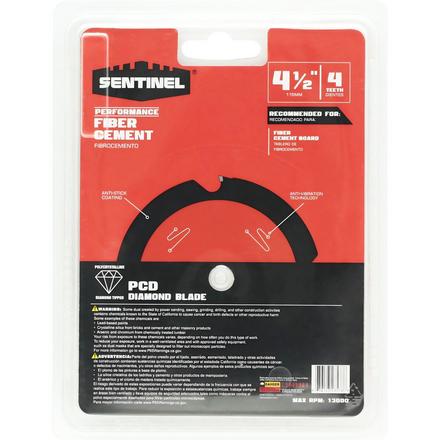 Sentinel 4 1/2in. PCD Blade Sentinel 4 1/2in. PCD Blade