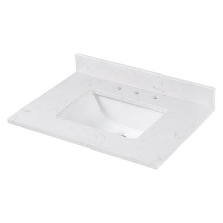 Cala White 31 in. Engineered Stone Vanity Top Cala White 31 in. Engineered Stone Vanity Top