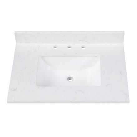 Cala White 31 in. Engineered Stone Vanity Top Cala White 31 in. Engineered Stone Vanity Top