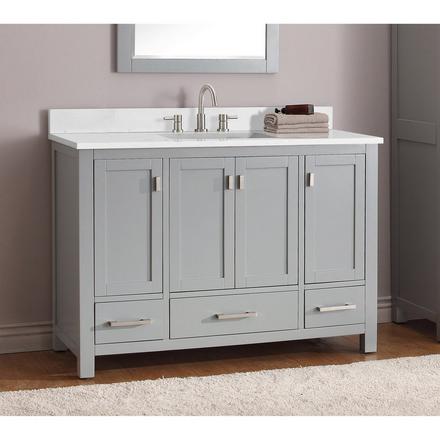 Cala White 49 in. Engineered Stone Vanity Top Cala White 49 in. Engineered Stone Vanity Top