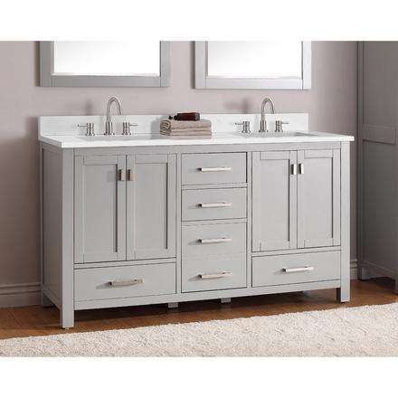 Cala White 61 in. Engineered Stone Double Vanity Top Cala White 61 in. Engineered Stone Double Vanity Top
