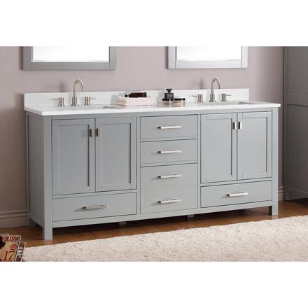 Cala White 73 in. Engineered Stone Double Vanity Top Cala White 73 in. Engineered Stone Double Vanity Top