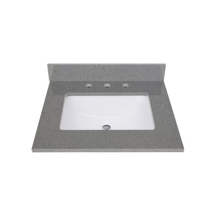 Gray Quartz 25 in. Vanity Top Gray Quartz 25 in. Vanity Top