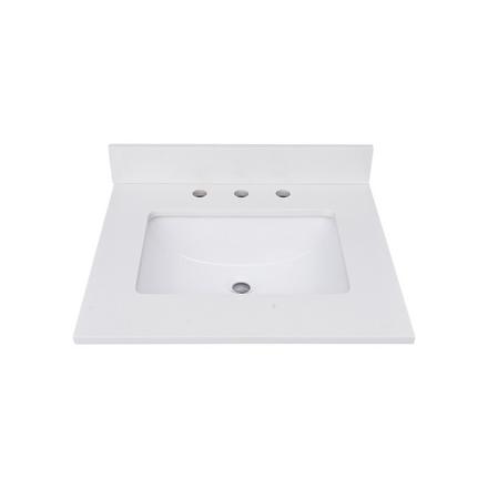 White Quartz 25 in. Vanity Top White Quartz 25 in. Vanity Top