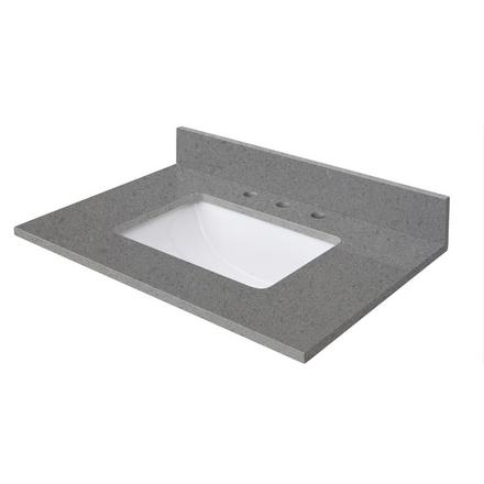 Gray Quartz 31 in. Vanity Top Gray Quartz 31 in. Vanity Top