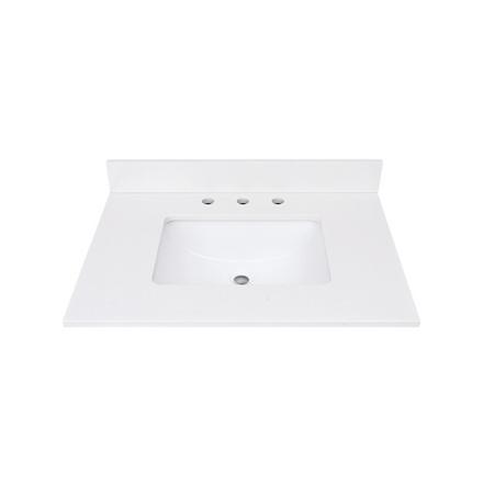 White Quartz 31 in. Vanity Top White Quartz 31 in. Vanity Top