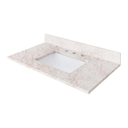 Alluring Quartz 37 in. Vanity Top Alluring Quartz 37 in. Vanity Top