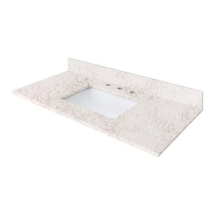 Alluring Quartz 43 in. Vanity Top Alluring Quartz 43 in. Vanity Top